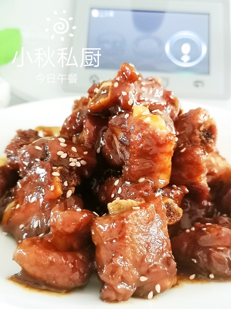 邢小秋~年夜饭无水蜜汁排骨 的做法步骤：5