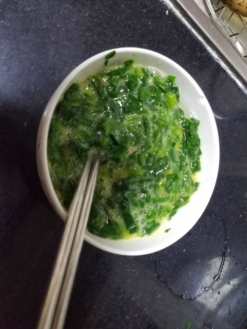 菠菜蒸蛋的做法步骤：3