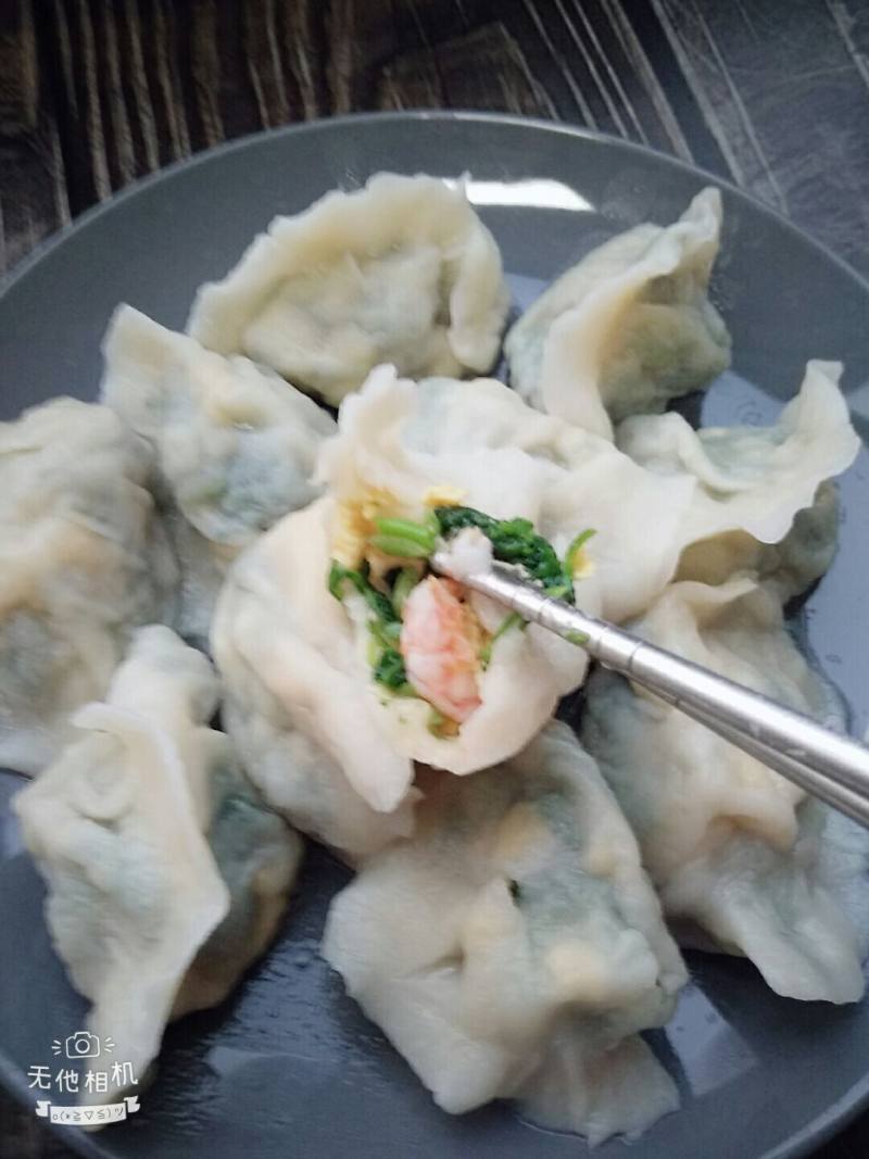 荠菜虾仁水饺的做法步骤：21