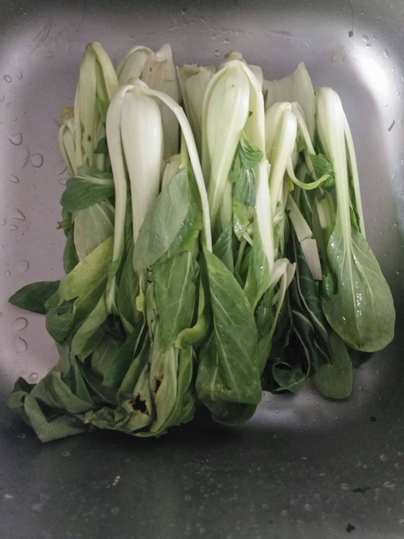 青菜豆芽豆腐煲的做法步骤：1