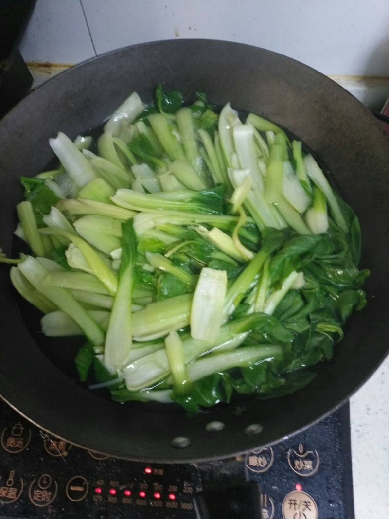 青菜豆芽豆腐煲的做法步骤：8