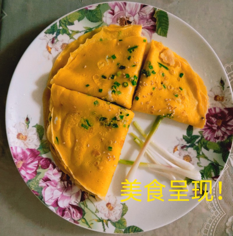 曼的鸡蛋饼的做法步骤：3