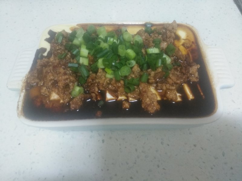 肉末蒸鸡蛋豆腐的做法步骤：11