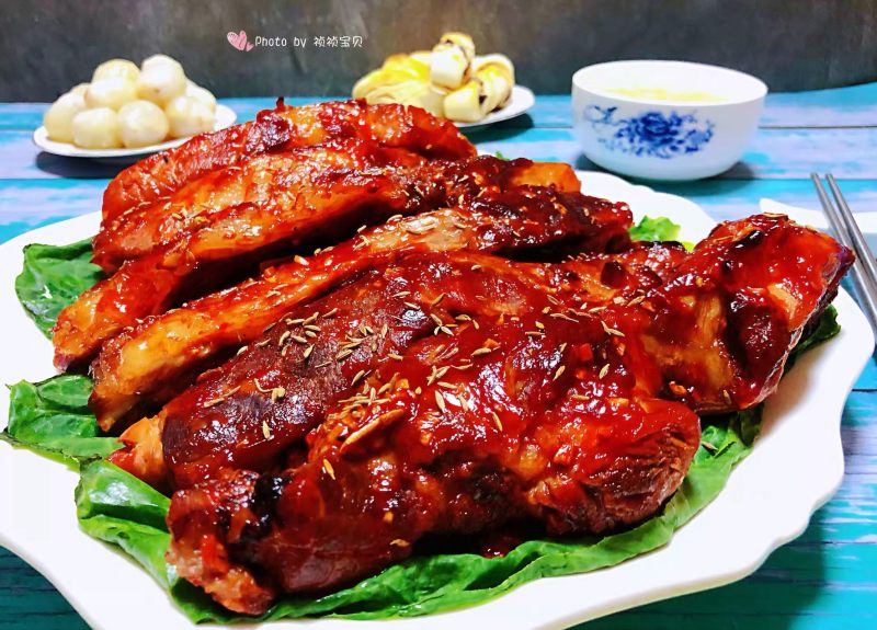 叉烧烤排骨#肉食.荤菜#的做法步骤：11