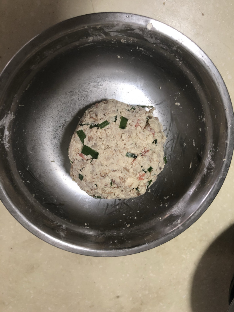 香煎豆腐牛肉饼的做法步骤：6