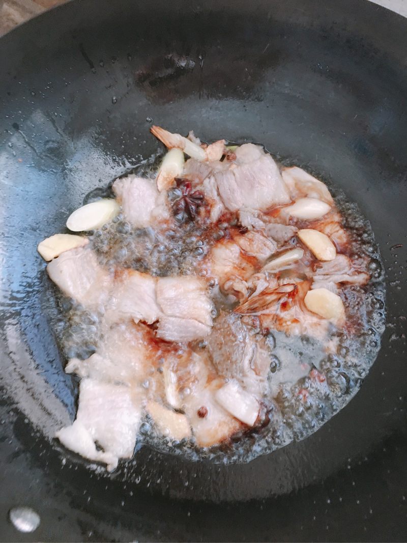 熟五花肉豆干炖豆角的做法步骤：5