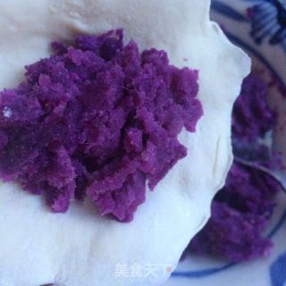 低脂紫薯饼的做法步骤：5