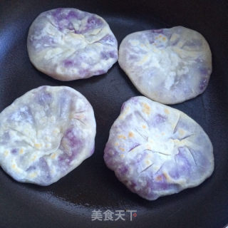 低脂紫薯饼的做法步骤：8