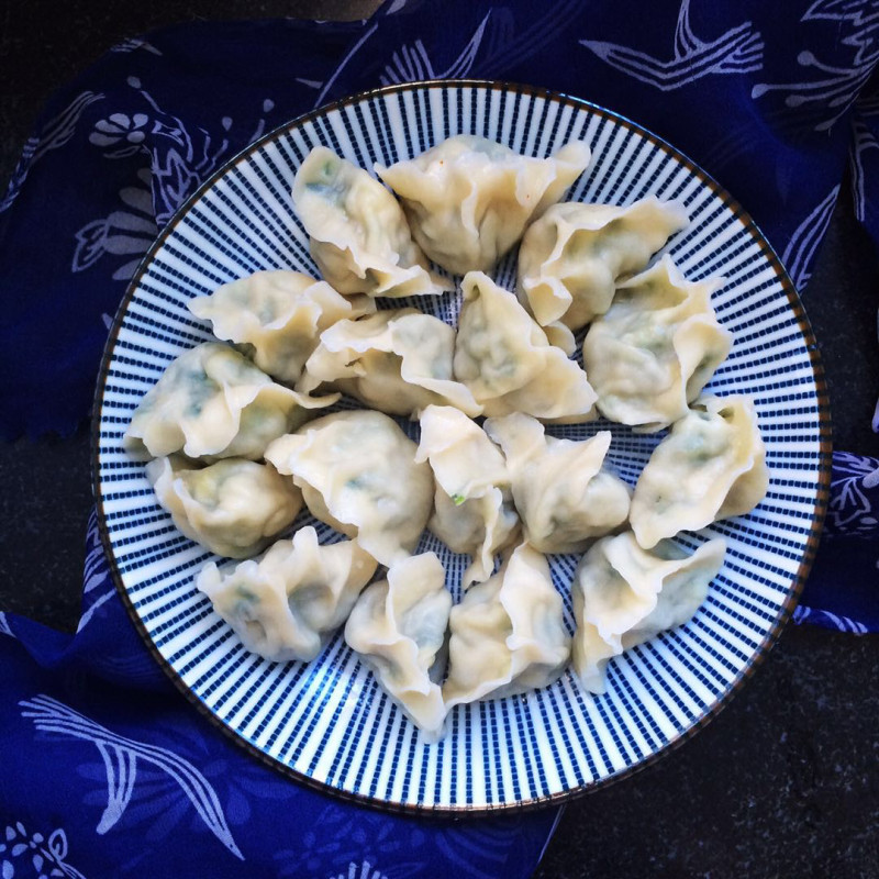 韭菜虾仁鸡蛋饺子的做法步骤：10