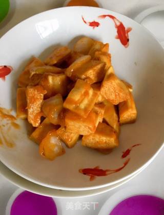 “酸甜美食”杏酱豆腐的做法步骤：12