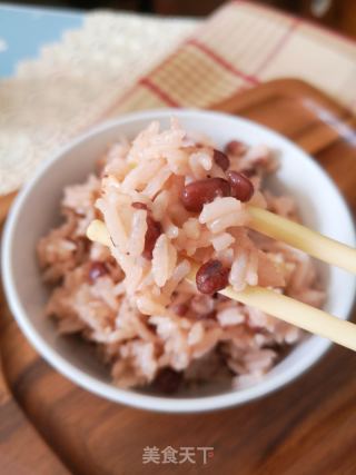 红豆莲子米饭的做法步骤：8