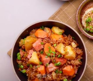 火腿肠土豆焖饭的做法步骤：7