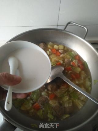 肉丸胡辣汤的做法步骤：8