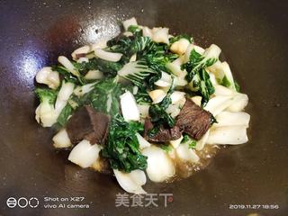 白菜炒牛肉片的做法步驟:6