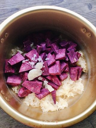 紫薯百合银耳汤的做法步骤：8