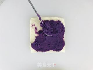 宝宝辅食 儿童食谱&香蕉紫薯卷的做法步骤：8