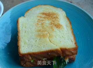 菌蔬火腿三明治的做法步骤：10