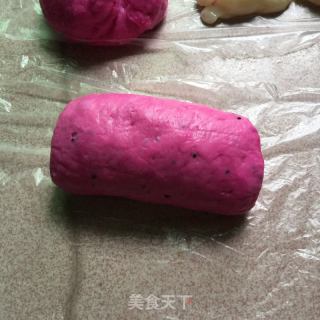 火龙果麻薯欧包的做法步骤：16