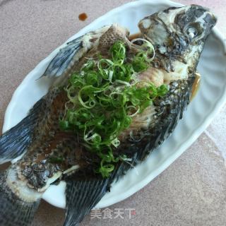 清蒸福寿鱼（罗非鱼）的做法步骤：6