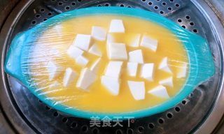 #蒸菜#蚬子豆腐蒸蛋羹的做法步骤：6