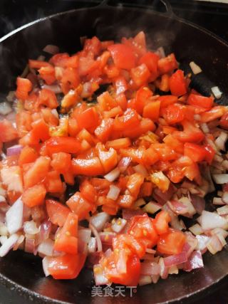 黑椒牛柳烩番茄意粉的做法步骤：14