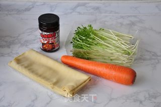 豆皮酱菜卷的做法步骤：1