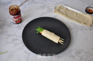 豆皮酱菜卷的做法步骤：7