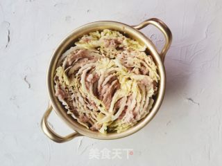 瑶柱白菜炖肉的做法步骤：5