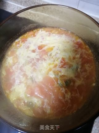 番茄蛋花汤的做法步骤：6