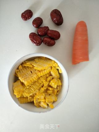 玉米胡萝卜红枣糊的做法步骤：1