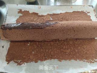巧克力树桩蛋糕卷的做法步骤：14