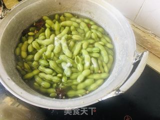 五香毛豆的做法步驟:7