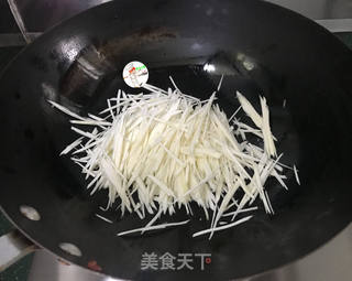 清炒茭白的做法步驟:7