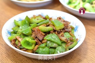 回鍋肉炒青椒的做法步驟:6