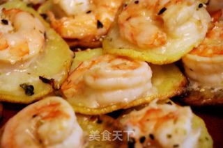 土豆芝士焗虾的做法步骤：5
