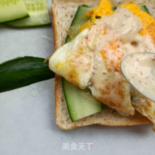 黄瓜煎蛋三明治的做法步骤：8