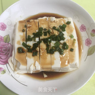 凉拌内脂豆腐的做法步骤：3