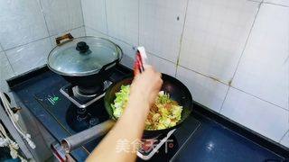 鸡蛋火腿炒饼丝的做法步骤：14