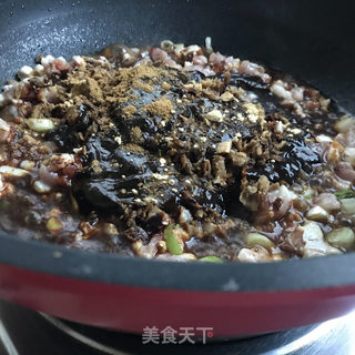 松茸杂酱面的做法步骤：6