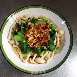 蟹味菇拌油菜的做法步骤：6