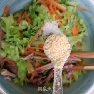 熟肉拌卷心菜的做法步骤：10