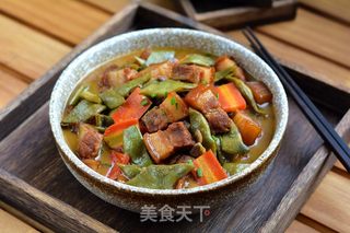 紅燒肉燉油豆角