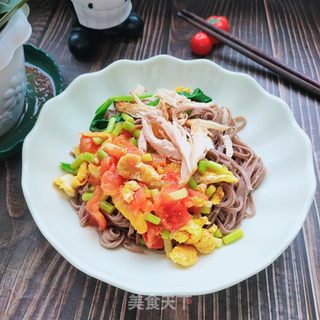 雞胸肉拌蕎麥麵