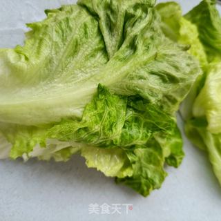 松茸香覃拌生菜的做法步骤：1