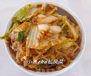 白菜燉粉條的做法_白菜燉粉條怎麼做_球娃娃的菜譜_美食天下