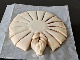 雪花面包（一次发酵）的做法步骤：9