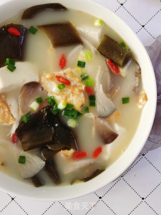 豆腐海带汤的做法步骤：12