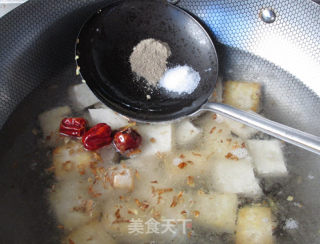 小白菜豆腐浸羊肉片的做法步骤：6