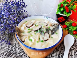 鲫鱼菌菇豆腐汤的做法步骤：10