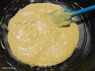 椰汁斑马纹古早蛋糕（10寸方模）的做法步骤：3